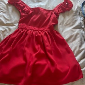 Red dress